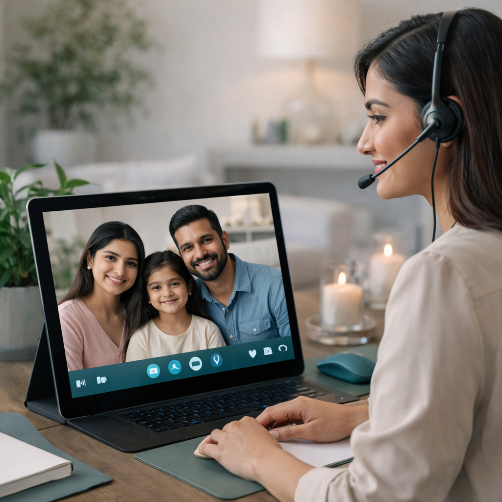 Virtual healthcare consultation background